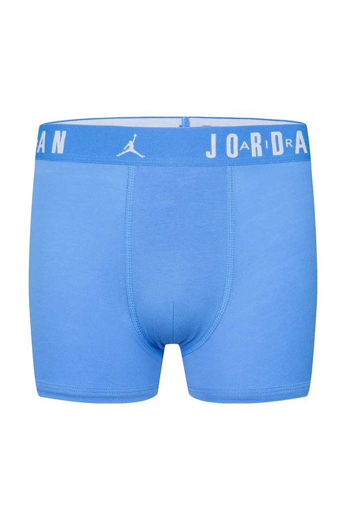 Chłopiec Jordan Bokserki dziecięce bawełniane z elastanem 3-pack 9J0633 niebieski