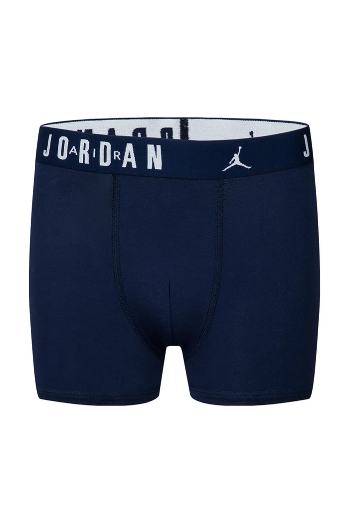 Bokserki dziecięce bawełniane z elastanem 3-pack Jordan 9J0633 niebieski