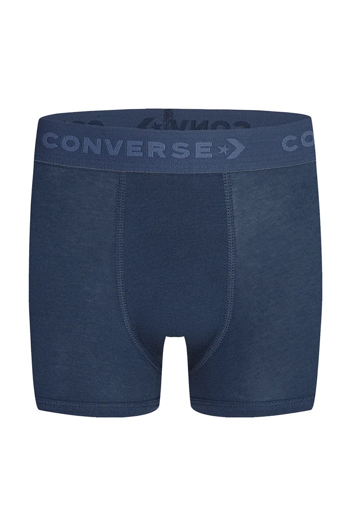 Bokserki dziecięce z bawełną 3-pack Converse szary 9C0384
