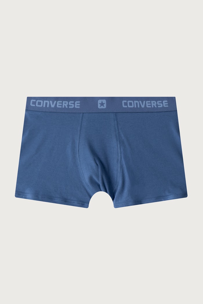 Chłopiec Converse Bokserki dziecięce z bawełną 3-pack 9C0384 granatowy