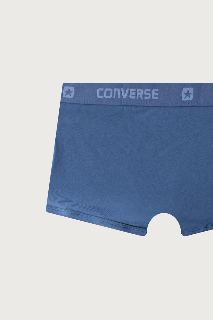 Bokserki dziecięce z bawełną 3-pack Converse 9C0384 granatowy