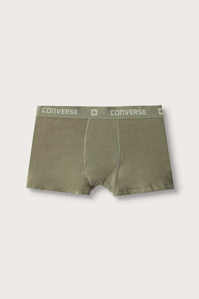 Chłopiec Converse Bokserki dziecięce z bawełną 3-pack 9C0384 beżowy