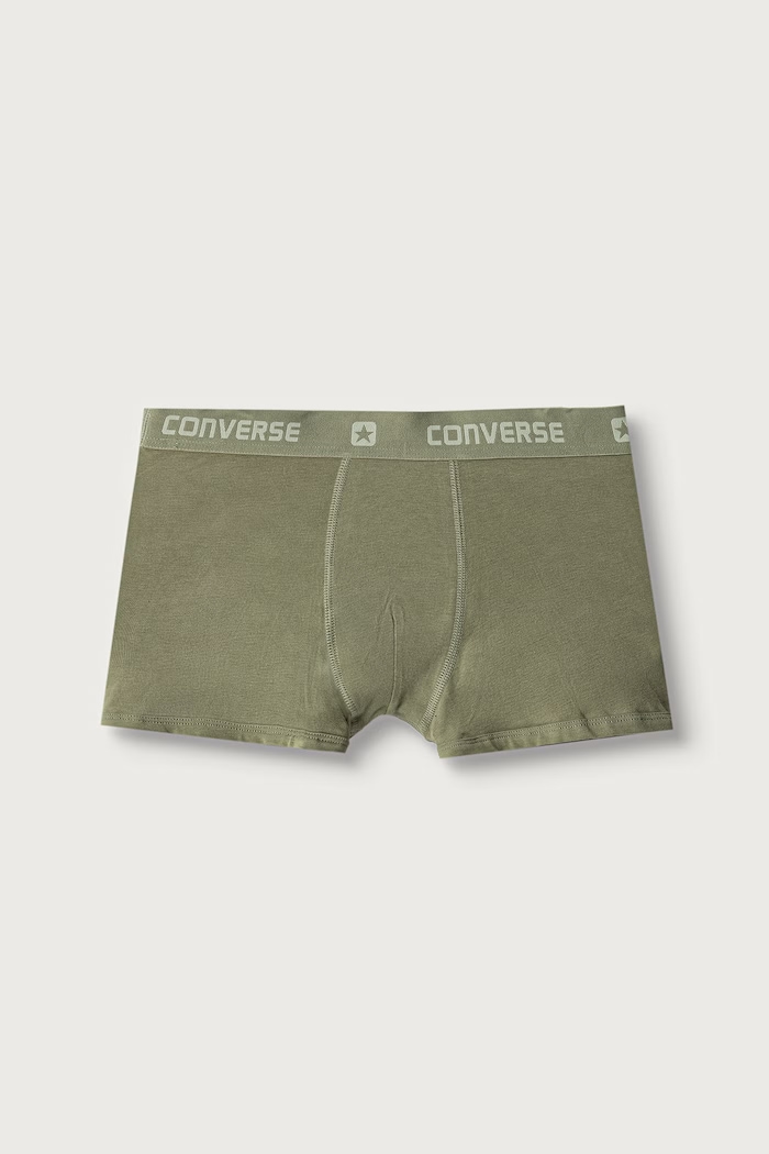 Chłopiec Converse Bokserki dziecięce z bawełną 3-pack 9C0384 beżowy