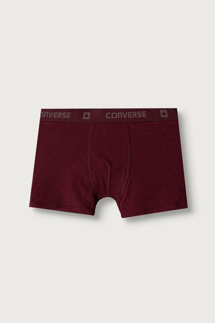 Bokserki dziecięce z bawełną 3-pack Converse 9C0384 beżowy