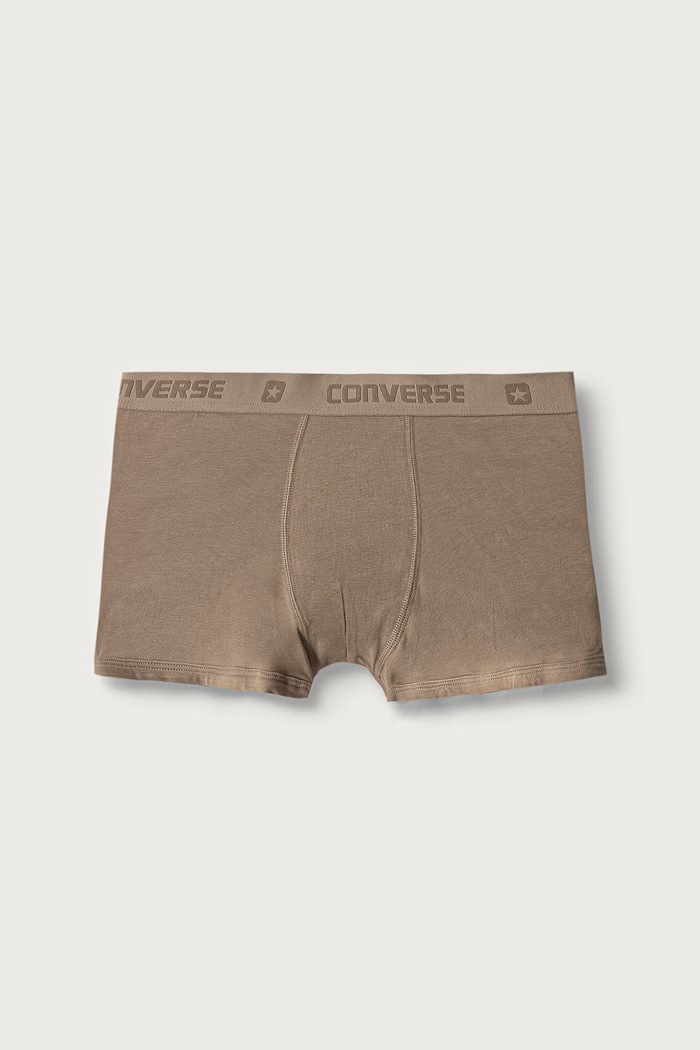 Bokserki dziecięce z bawełną 3-pack Converse beżowy 9C0384