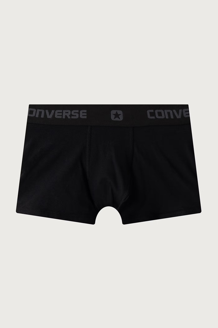 Converse Bokserki dziecięce z bawełną 3-pack czarny 9C0384