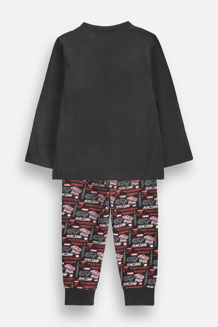 Coccodrillo Piżama dwuczęściowa dziecięca bawełniana ZC6448114PJS czarny AW26