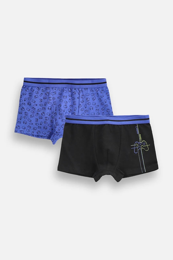Coccodrillo Boxerky dětské bavlněné s elastanem 2-pack námořnická modř ZC6409508PAN