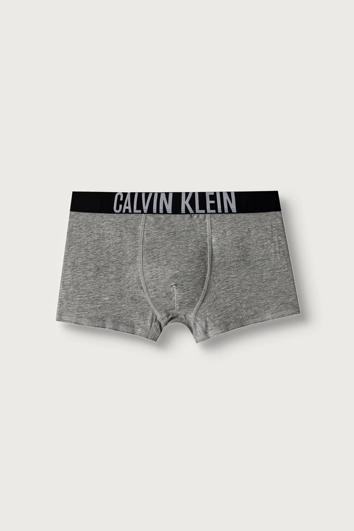 Chłopiec Calvin Klein Underwear Bokserki dopasowane dziecięce bawełniane z elastanem 3-pack B70B700510.9BY2 szary