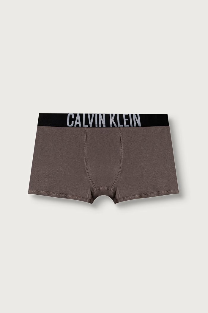 Bokserki dopasowane dziecięce bawełniane z elastanem 3-pack Calvin Klein Underwear B70B700510.9BY2 szary