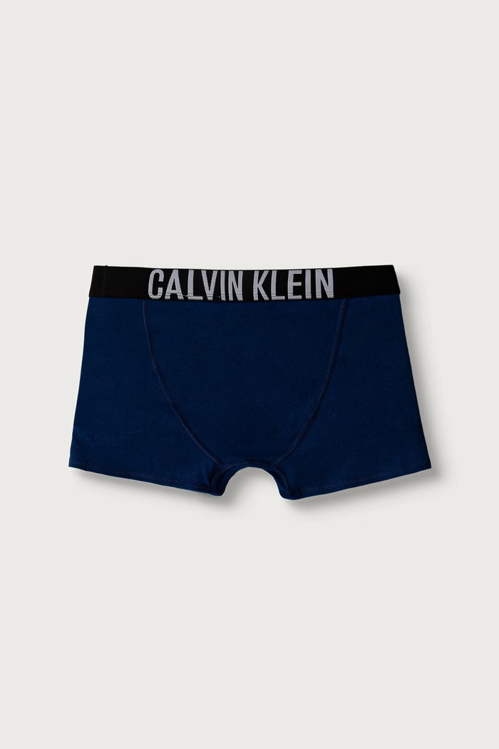 Bokserki dopasowane dziecięce bawełniane z elastanem 3-pack Calvin Klein Underwear granatowy B70B700510.9BY2