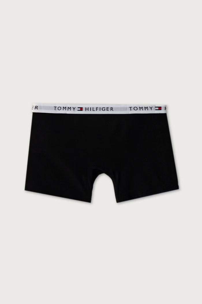 Bokserki dopasowane dziecięce bawełniane z elastanem 2-pack Tommy Hilfiger UB0UB00613.9BY2. granatowy