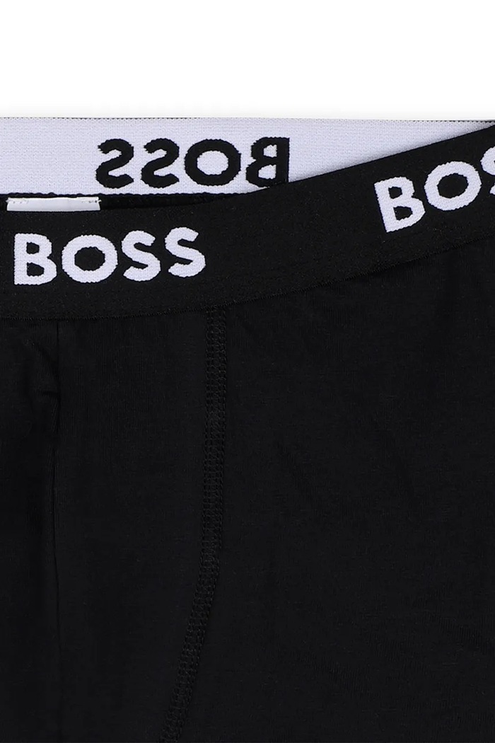 BOSS bokserki dopasowane dziecięce z bawełną 3-pack J53149.102.150 czarny