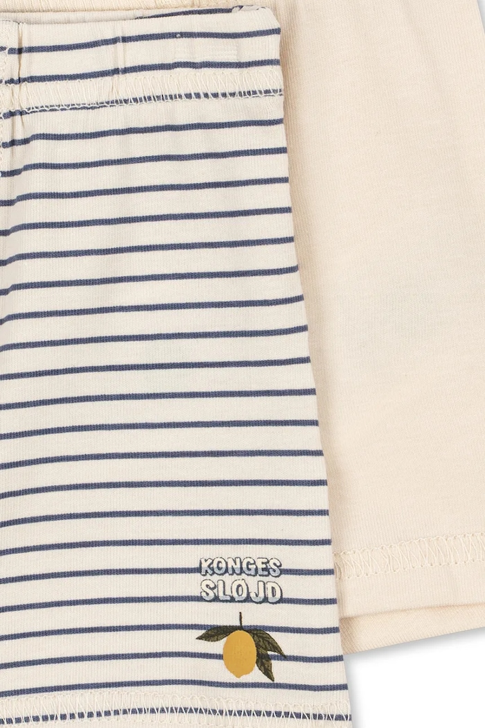 Chłopiec Konges Sløjd Bokserki dziecięce bawełniane z elastanem BASIC 2 PACK BOY BOXERS GOTS 2-pack KS107911.9BY2 beżowy