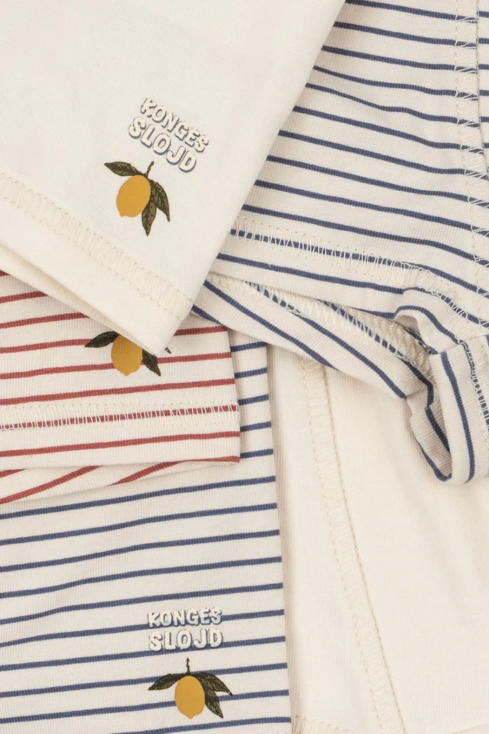 Chlapec Konges Sløjd priliehavé boxerky detské bavlnené s elastanom BASIC 5 PACK BOY BOXERS GOTS 5-pak KS105893.9BY2 biela