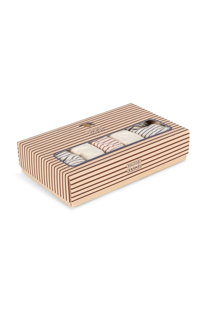 Konges Sløjd priliehavé boxerky detské bavlnené s elastanom BASIC 5 PACK BOY BOXERS GOTS 5-pak biela KS105893.9BY2