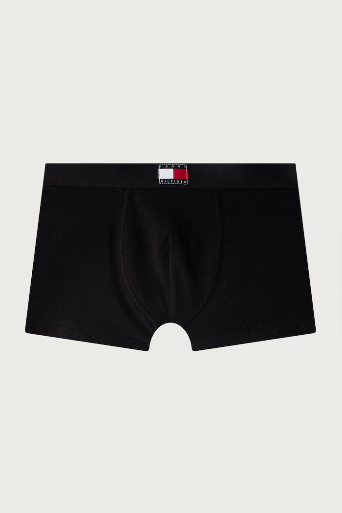 Tommy Hilfiger Bokserki dopasowane dziecięce bawełniane z elastanem 2-pack UB0UB00608.9BY2 czarny AW26