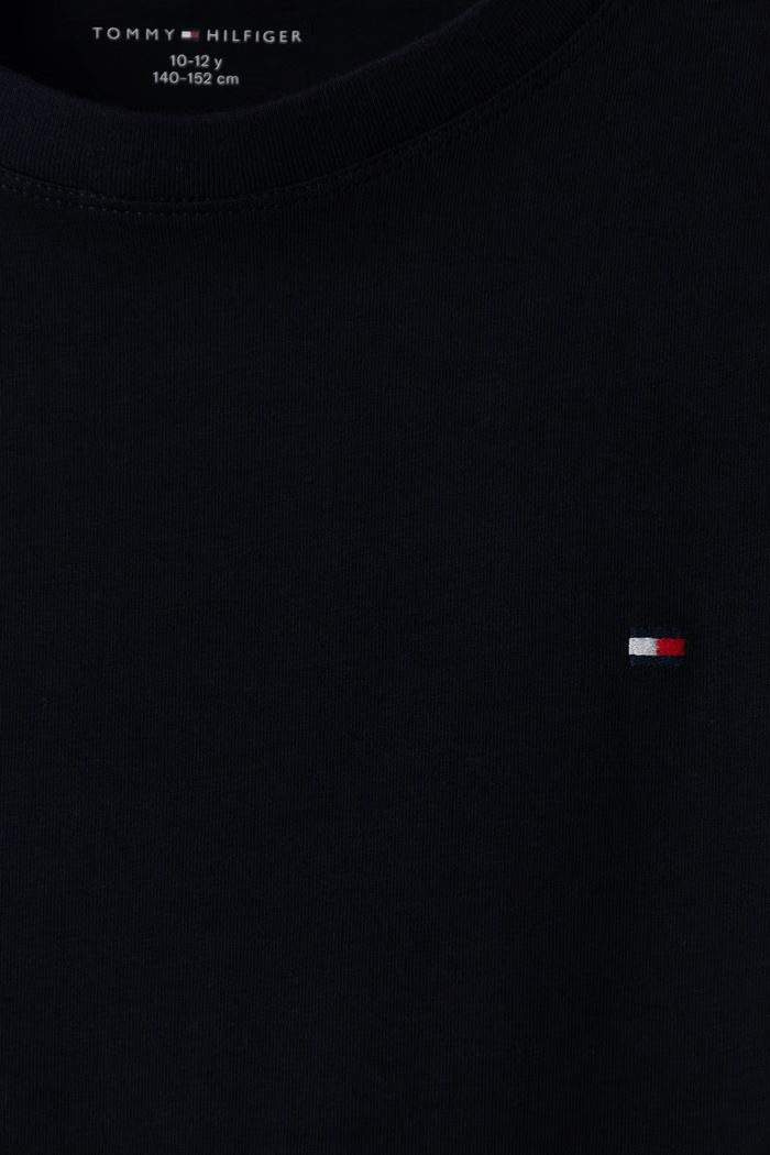 Chłopiec Tommy Hilfiger Piżama dwuczęściowa dziecięca z bawełną UB0UB00614.9BY2 czarny