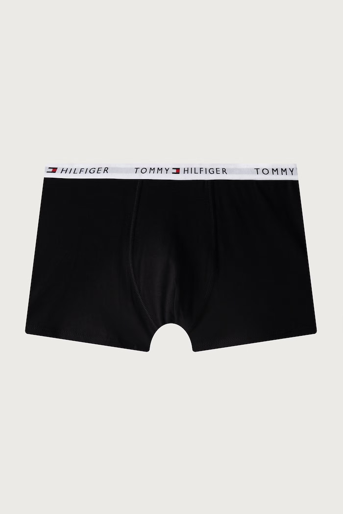 Tommy Hilfiger Bokserki dopasowane dziecięce bawełniane z elastanem 5-pack UB0UB00611.9BY2 czarny AW26