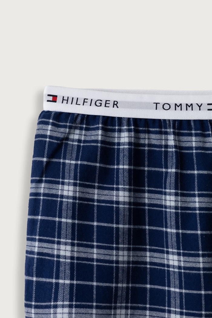Piżama dwuczęściowa dziecięca bawełniana Tommy Hilfiger UB0UB00615.9BY2 niebieski