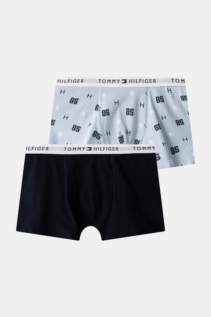 Tommy Hilfiger Bokserki dziecięce z bawełną 2-pack niebieski UB0UB00605.9BY2