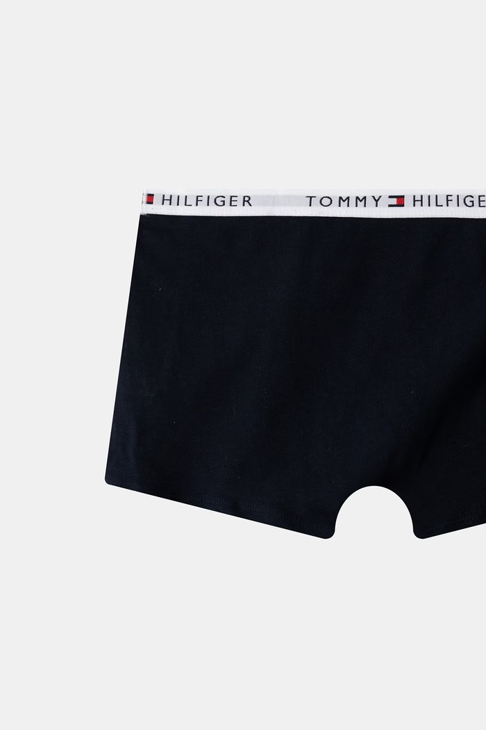 Bokserki dziecięce z bawełną 2-pack Tommy Hilfiger UB0UB00605.9BY2 czarny