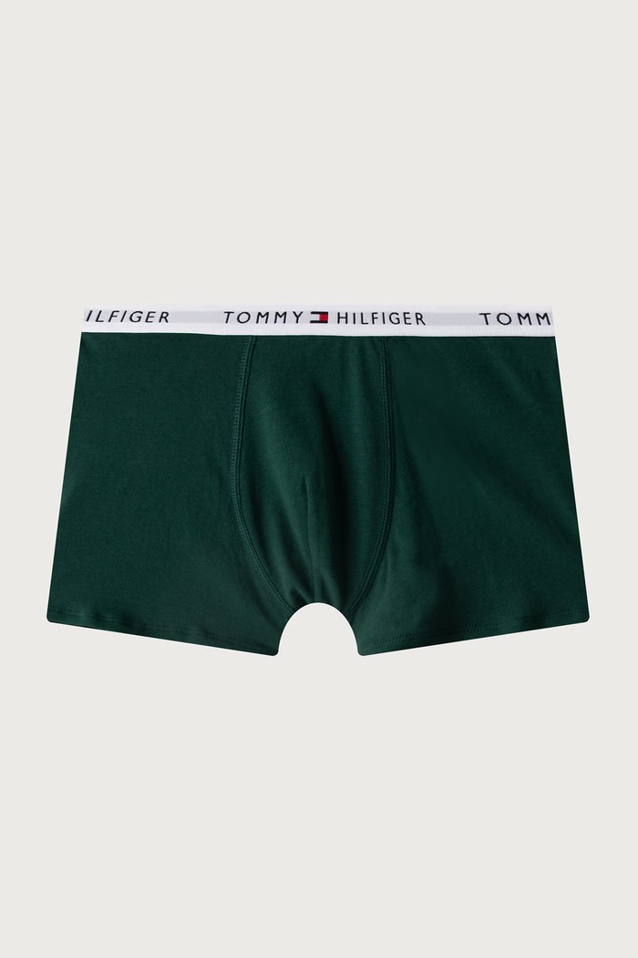 Tommy Hilfiger Bokserki dopasowane dziecięce bawełniane z elastanem 2-pack UB0UB00613.9BY2 granatowy AW26