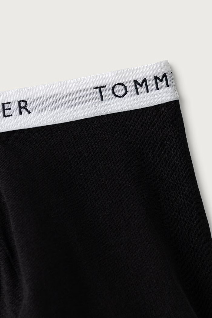 Tommy Hilfiger bokserki dopasowane dziecięce bawełniane z elastanem 2-pack czarny UB0UB00613.9BY2