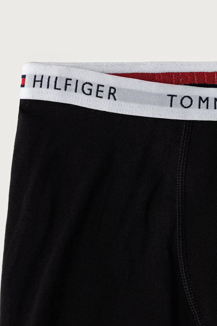 Tommy Hilfiger bokserki dopasowane dziecięce z bawełną 2-pack czarny UB0UB00604.9BY2