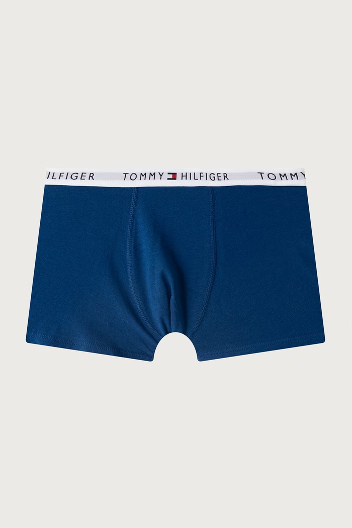 Tommy Hilfiger Bokserki dziecięce bawełniane z elastanem 3-pack UB0UB00606.9BY2 niebieski AW26