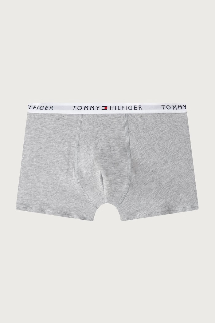 Chłopiec Tommy Hilfiger Bokserki dziecięce bawełniane z elastanem 3-pack UB0UB00606.9BY2 niebieski