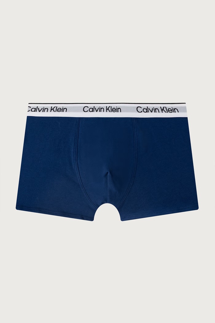 Chlapec Calvin Klein Underwear Priliehavé boxerky detské bavlnené s elastanom 2-pak B70B700506.9BY2 modrá