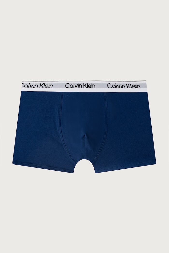 Chlapec Calvin Klein Underwear Priliehavé boxerky detské bavlnené s elastanom 2-pak B70B700506.9BY2 modrá