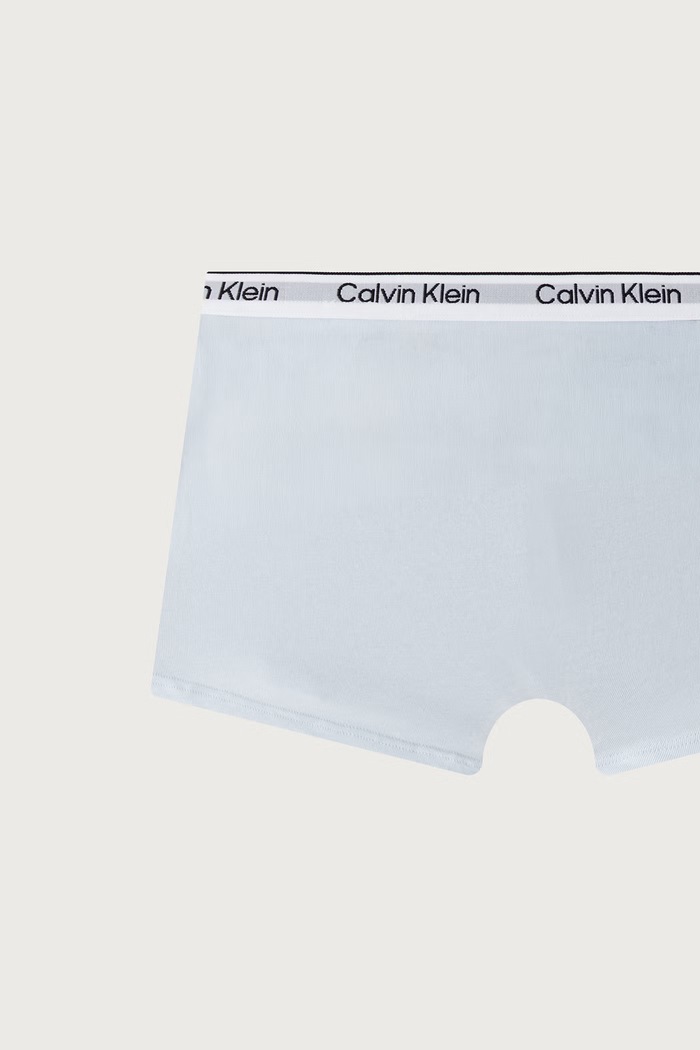 Priliehavé boxerky detské bavlnené s elastanom 2-pak Calvin Klein Underwear B70B700506.9BY2 modrá
