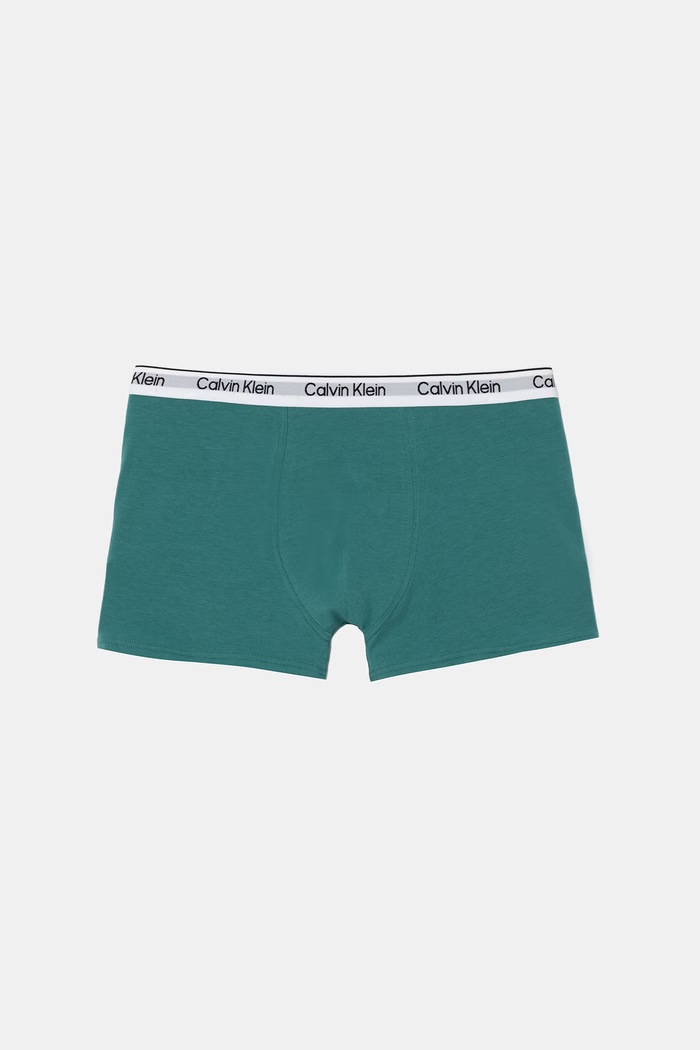 Calvin Klein Underwear priliehavé boxerky detské bavlnené s elastanom 2-pak B70B700506.9BY2 tyrkysová AW26