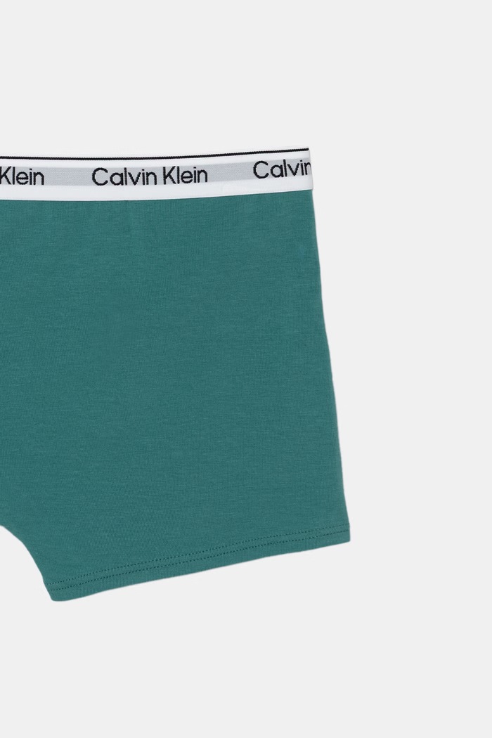 Calvin Klein Underwear priliehavé boxerky detské bavlnené s elastanom 2-pak tyrkysová B70B700506.9BY2