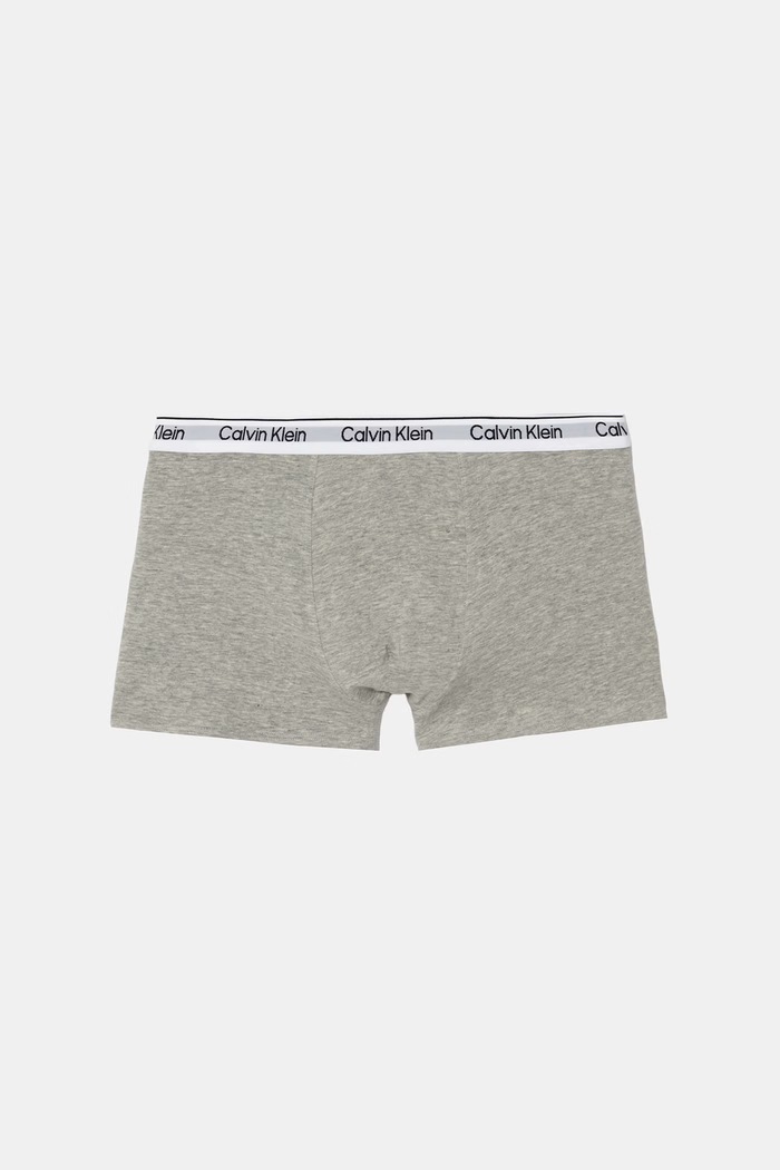 Calvin Klein Underwear bokserki dopasowane dziecięce bawełniane z elastanem 2-pack B70B700506.9BY2 szary AW26
