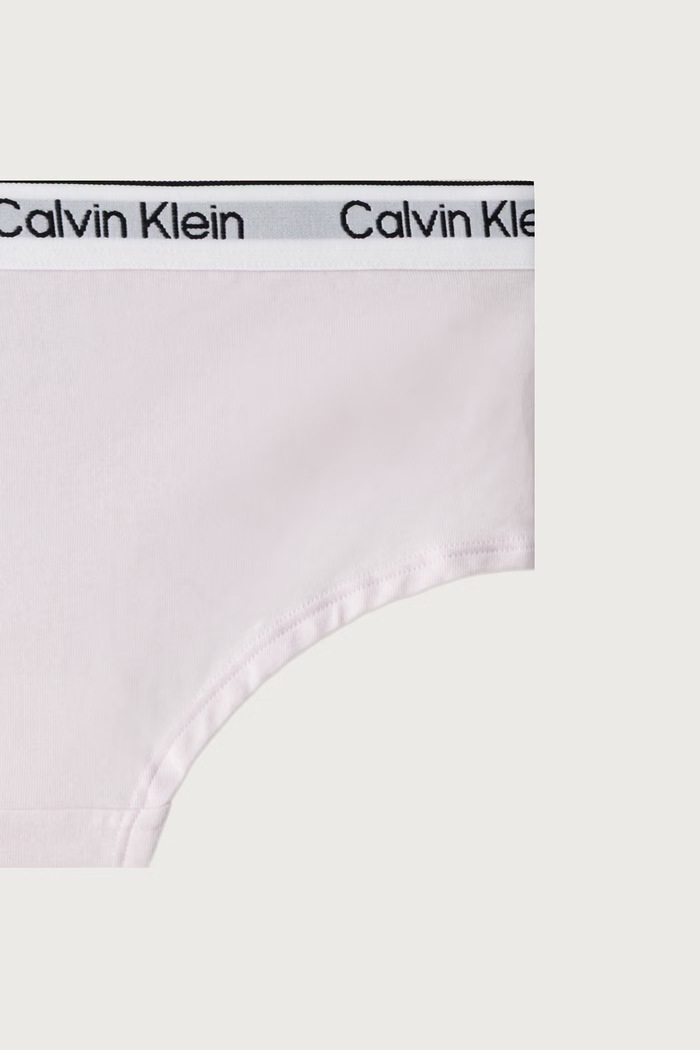 Slipy dziecięce bawełniane z elastanem 2-pack Calvin Klein Underwear G80G800727.9BY2 fioletowy