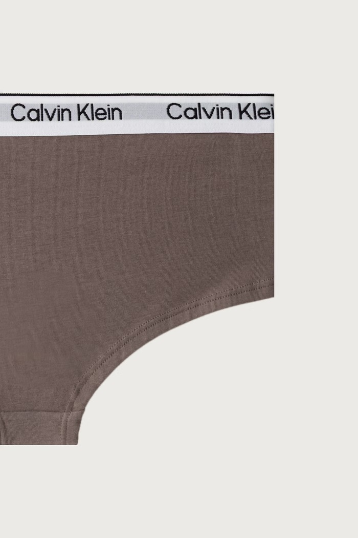 Slipy dziecięce bawełniane z elastanem 2-pack Calvin Klein Underwear fioletowy G80G800727.9BY2