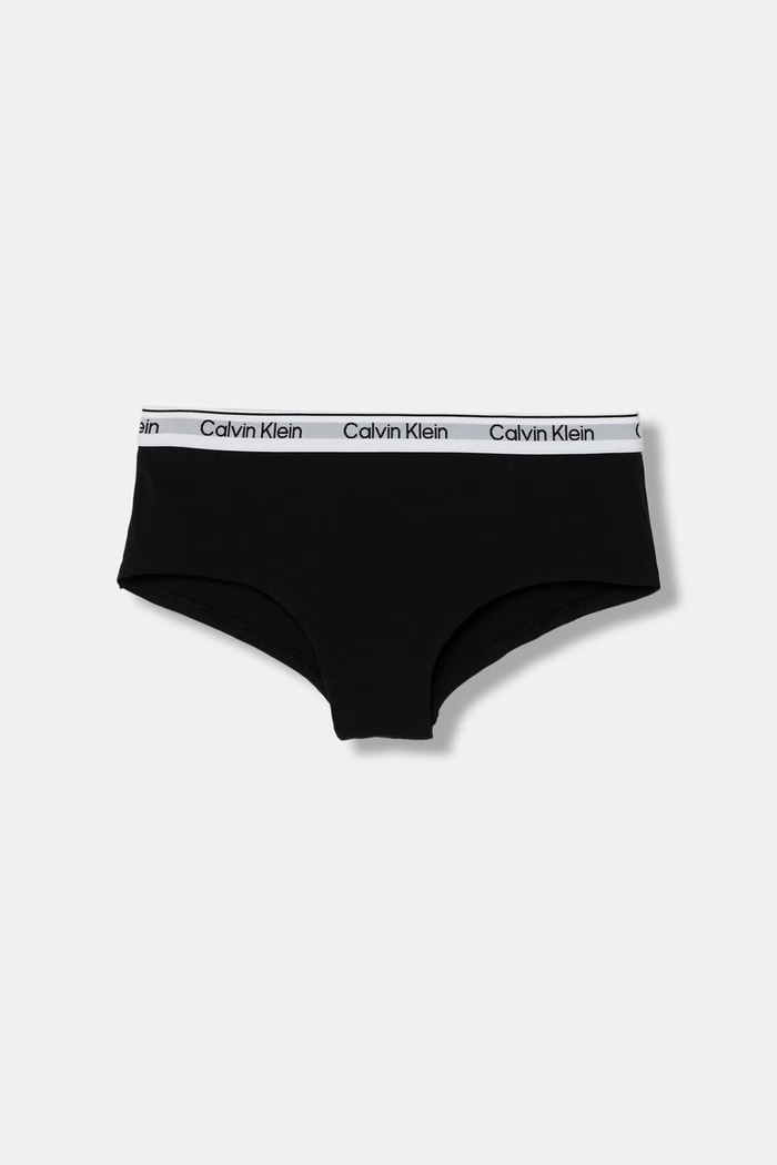 Băieți Calvin Klein Underwear slip pentru copii, din bumbac cu elastan pachet de 2 G80G800727.9BY2 negru