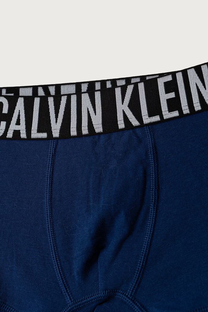 Bokserki dopasowane dziecięce bawełniane z elastanem 2-pack Calvin Klein Underwear niebieski B70B700509.9BY2