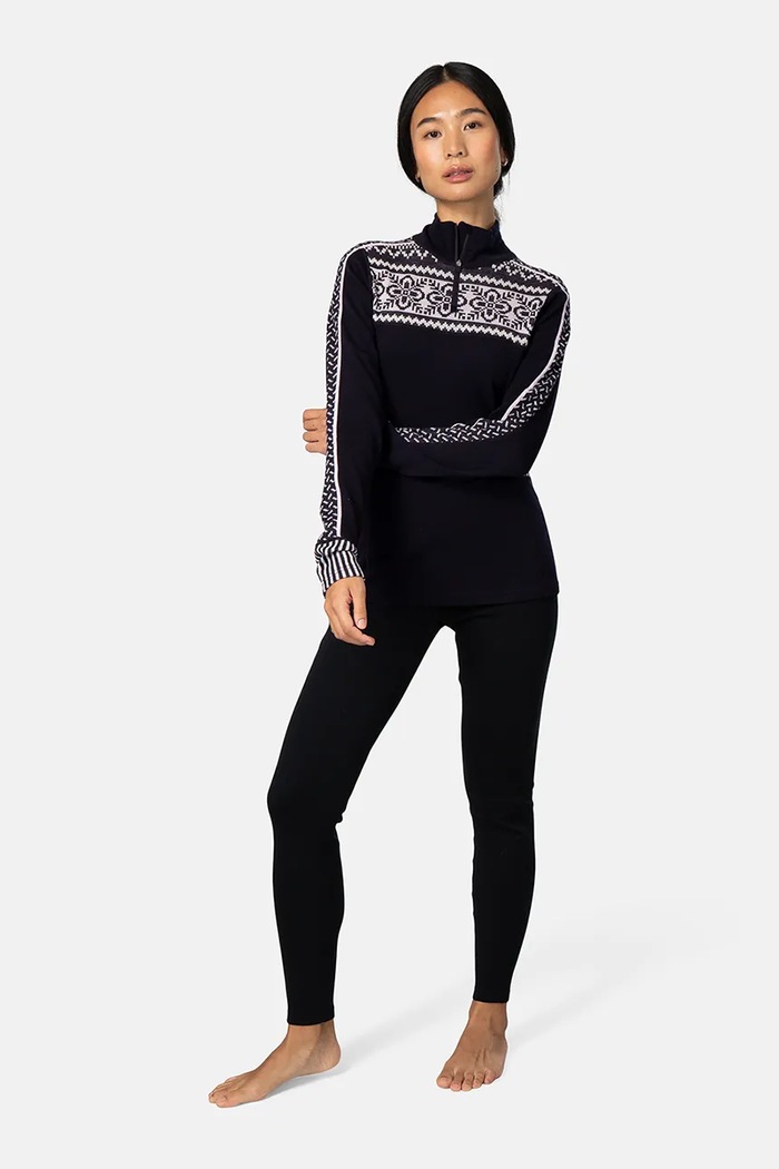 Kari Traa Bluza funkcyjna damska wełniana INES 624018 czarny AW26