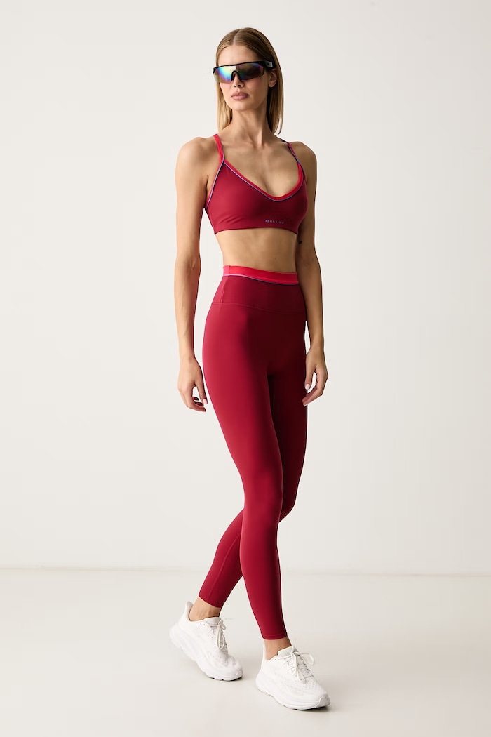 P.E Nation Sportski grudnjak Spectrum 263C035 crvena AW26