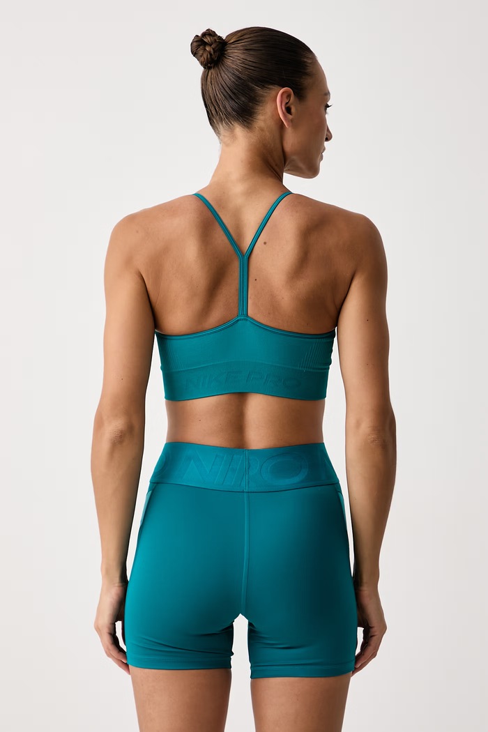 Odzież Nike Biustonosz sportowy Nike Pro Seamless IB9843.372 turkusowy