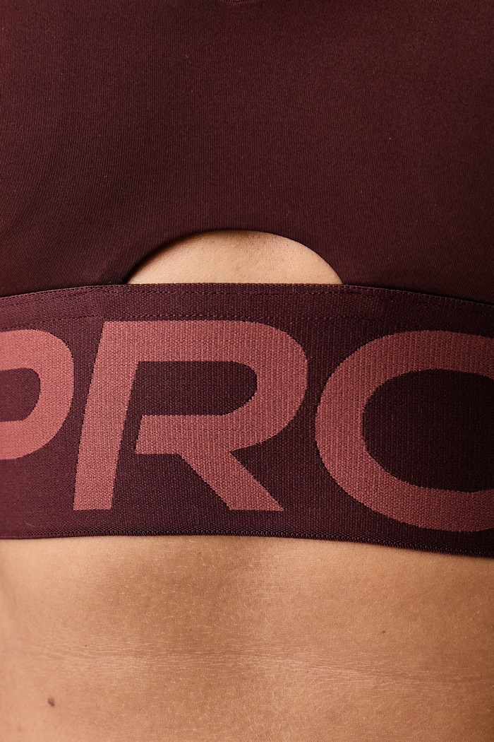 Biustonosz sportowy Nike Pro Sculpt Nike brązowy IB9896.658