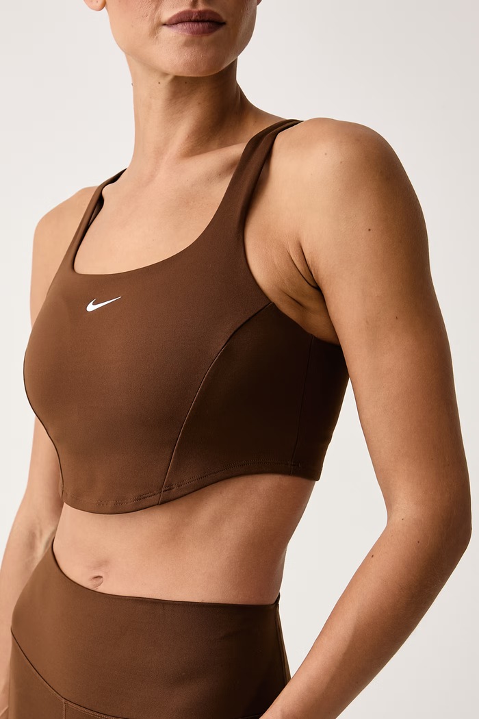 Top treningowy damski Nike One Nike IO2234.259 brązowy