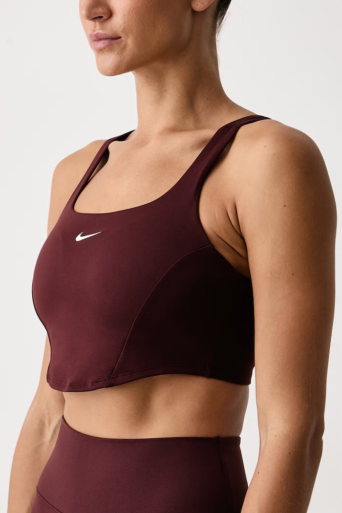 Biustonosz sportowy Nike One Nike IO2234.658 brązowy