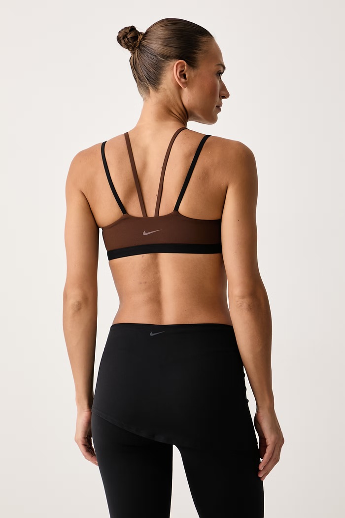 Odzież Nike Biustonosz do jogi Zenvy IX7279.259 brązowy