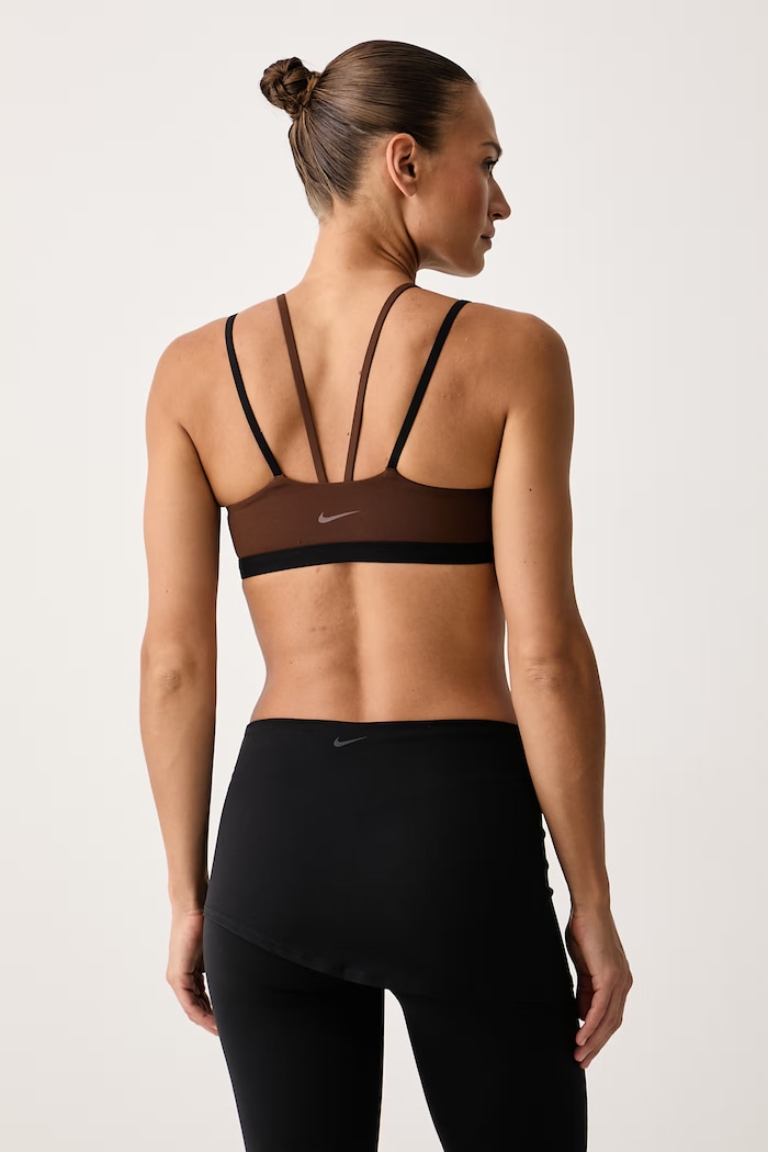Odzież Nike Biustonosz do jogi Zenvy IX7279.259 brązowy