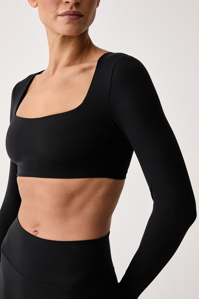 Longsleeve do jogi damski Zenvy Nike IO3117.010 czarny